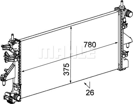 Wilmink Group WG2184098 - Радіатор, охолодження двигуна autozip.com.ua