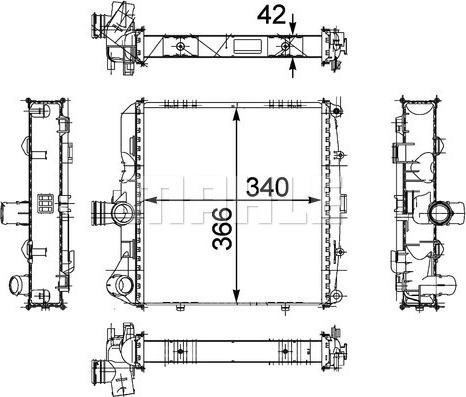 Wilmink Group WG2184026 - Радіатор, охолодження двигуна autozip.com.ua