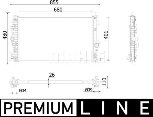 Wilmink Group WG2184150 - Радіатор, охолодження двигуна autozip.com.ua