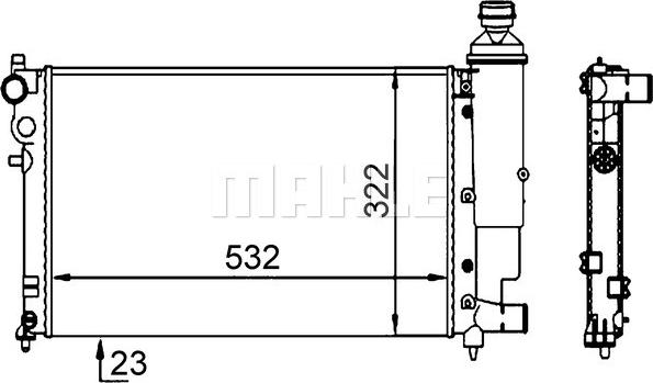 Wilmink Group WG2184128 - Радіатор, охолодження двигуна autozip.com.ua