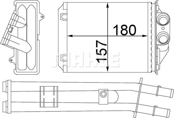 Wilmink Group WG2180091 - Теплообмінник, опалення салону autozip.com.ua