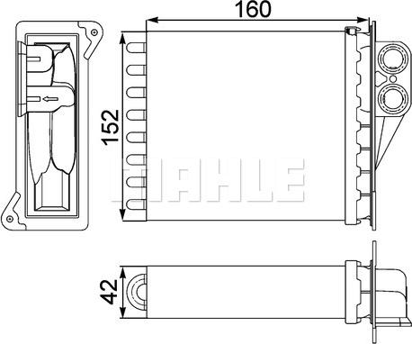 Wilmink Group WG2180040 - Теплообмінник, опалення салону autozip.com.ua