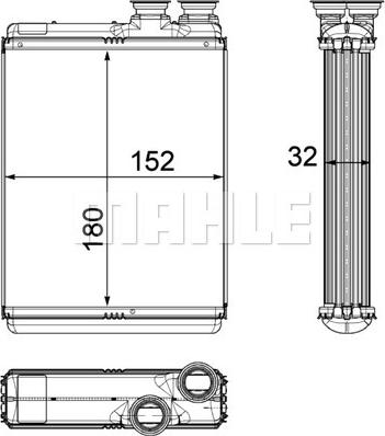 Wilmink Group WG2180068 - Теплообмінник, опалення салону autozip.com.ua