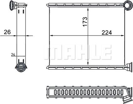 Wilmink Group WG2180144 - Теплообмінник, опалення салону autozip.com.ua