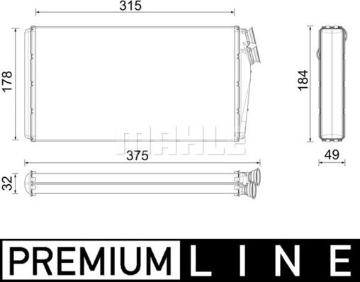 Wilmink Group WG2180153 - Теплообмінник, опалення салону autozip.com.ua