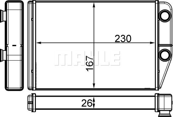 Wilmink Group WG2180104 - Теплообмінник, опалення салону autozip.com.ua