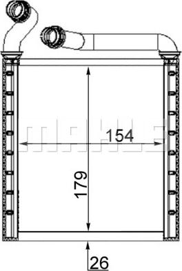 Wilmink Group WG2180102 - Теплообмінник, опалення салону autozip.com.ua