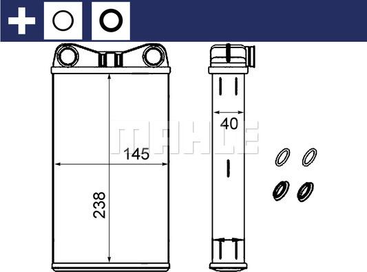 Wilmink Group WG2180114 - Теплообмінник, опалення салону autozip.com.ua