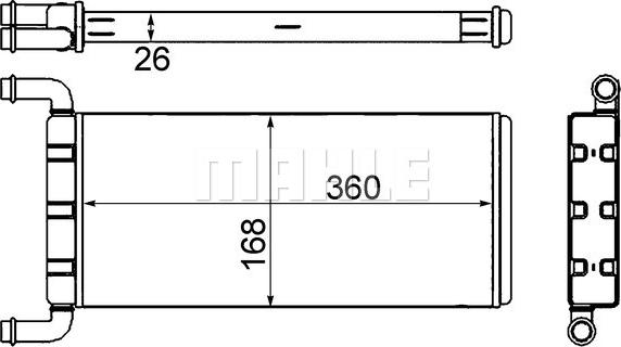 Wilmink Group WG2180116 - Теплообмінник, опалення салону autozip.com.ua