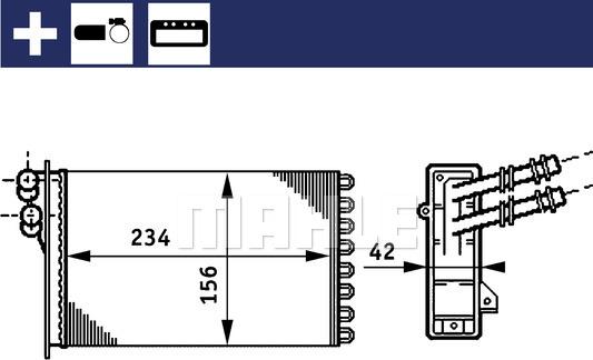 Wilmink Group WG2180189 - Теплообмінник, опалення салону autozip.com.ua