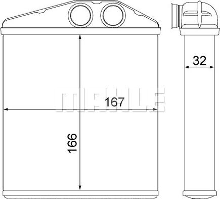 Wilmink Group WG2180175 - Теплообмінник, опалення салону autozip.com.ua