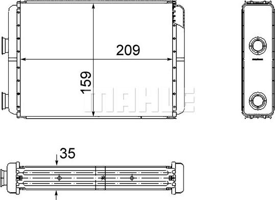 Wilmink Group WG2180176 - Теплообмінник, опалення салону autozip.com.ua