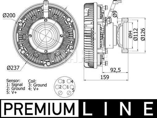 Wilmink Group WG2180259 - Зчеплення, вентилятор радіатора autozip.com.ua