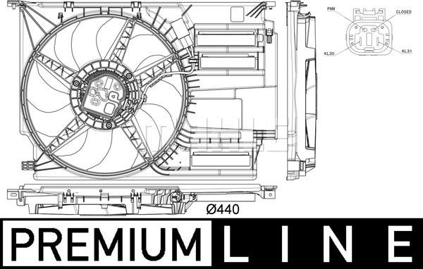 Wilmink Group WG2180763 - Вентилятор, охолодження двигуна autozip.com.ua