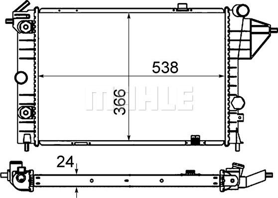 Wilmink Group WG2183612 - Радіатор, охолодження двигуна autozip.com.ua