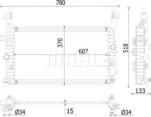 Wilmink Group WG2183119 - Радіатор, охолодження двигуна autozip.com.ua