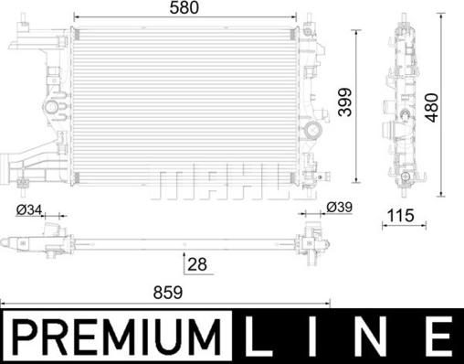 Wilmink Group WG2183116 - Радіатор, охолодження двигуна autozip.com.ua