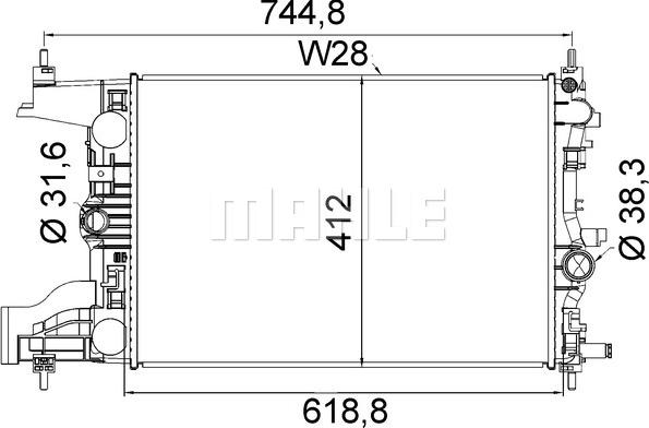 Wilmink Group WG2183117 - Радіатор, охолодження двигуна autozip.com.ua