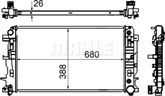 Wilmink Group WG2183827 - Радіатор, охолодження двигуна autozip.com.ua