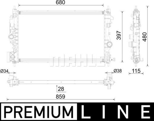 Wilmink Group WG2183364 - Радіатор, охолодження двигуна autozip.com.ua