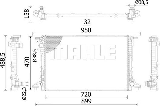 Wilmink Group WG2183318 - Радіатор, охолодження двигуна autozip.com.ua