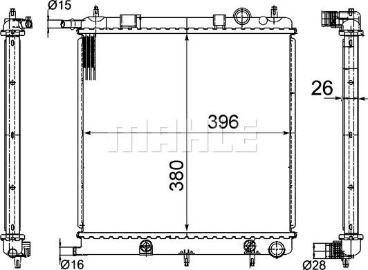 Wilmink Group WG2183746 - Радіатор, охолодження двигуна autozip.com.ua