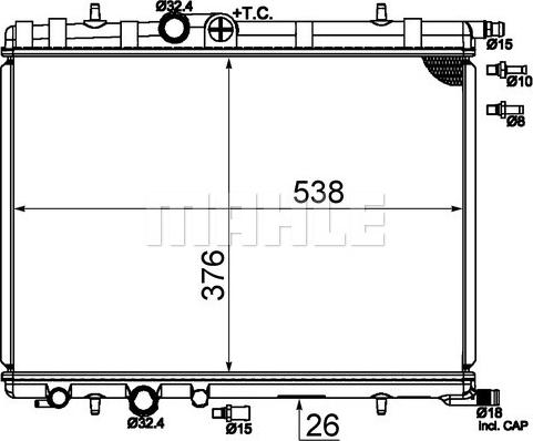 Wilmink Group WG2183705 - Радіатор, охолодження двигуна autozip.com.ua