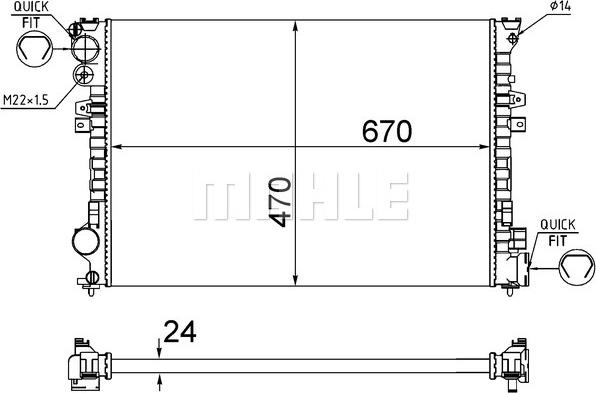 Wilmink Group WG2183787 - Радіатор, охолодження двигуна autozip.com.ua