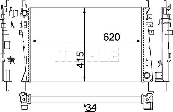 Wilmink Group WG2182556 - Радіатор, охолодження двигуна autozip.com.ua