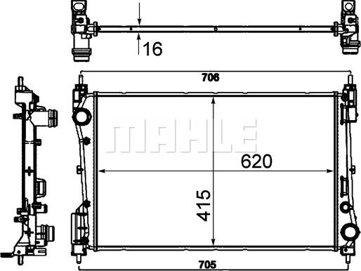 Wilmink Group WG2182877 - Радіатор, охолодження двигуна autozip.com.ua