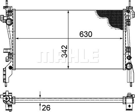 Wilmink Group WG2182350 - Радіатор, охолодження двигуна autozip.com.ua