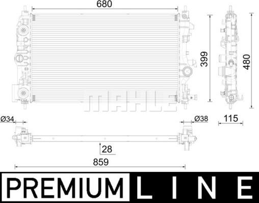 Wilmink Group WG2182240 - Радіатор, охолодження двигуна autozip.com.ua