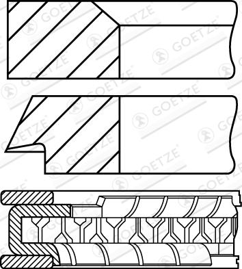 Wilmink Group WG2294339 - Комплект поршневих кілець autozip.com.ua