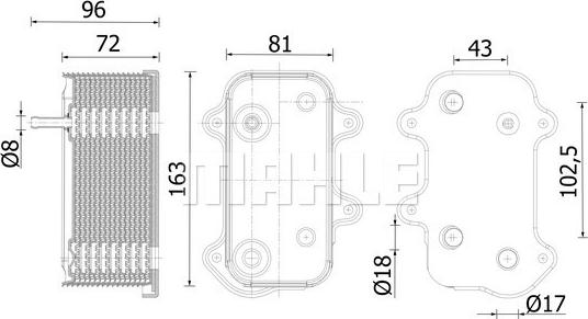 Wilmink Group WG2204722 - Масляний радіатор, рухове масло autozip.com.ua