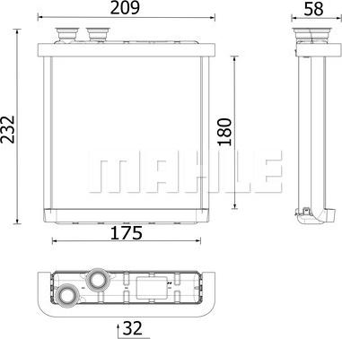 Wilmink Group WG2224688 - Теплообмінник, опалення салону autozip.com.ua