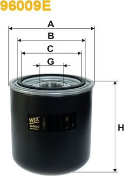 WIX Filters 96009E - Патрон осушувача повітря, пневматична система autozip.com.ua