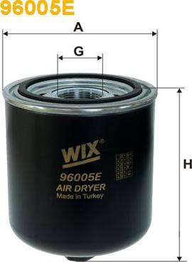 WIX Filters 96005E - Патрон осушувача повітря, пневматична система autozip.com.ua