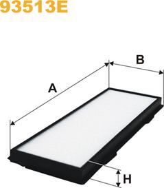 WIX Filters 93513E - Фільтр, повітря у внутрішній простір autozip.com.ua