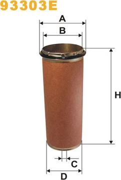WIX Filters 93303E - Фільтр додаткового повітря autozip.com.ua