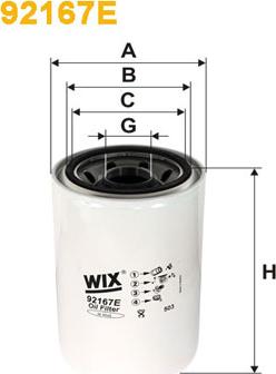 WIX Filters 92167E - Масляний фільтр autozip.com.ua