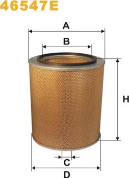 WIX Filters 46547E - Повітряний фільтр autozip.com.ua