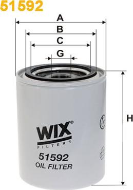 WIX Filters 51592 - Масляний фільтр autozip.com.ua