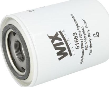WIX Filters 51663 - Фільтр, Гідравлічна система приводу робочого устаткування autozip.com.ua