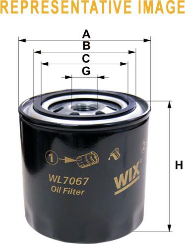 WIX Filters WL7123 - Масляний фільтр autozip.com.ua