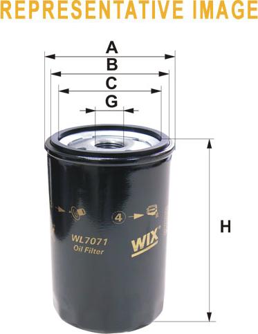 WIX Filters WL7072 - Масляний фільтр autozip.com.ua