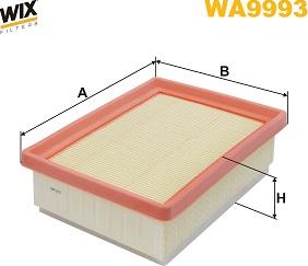 WIX Filters WA9993 - Повітряний фільтр autozip.com.ua