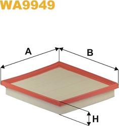 WIX Filters WA9949 - Повітряний фільтр autozip.com.ua