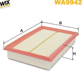 WIX Filters WA9942 - Повітряний фільтр autozip.com.ua