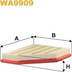 WIX Filters WA9909 - Повітряний фільтр autozip.com.ua