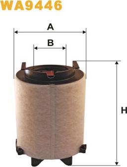 WIX Filters WA9446 - Повітряний фільтр autozip.com.ua